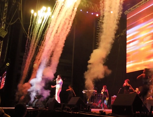 Pyrotechnics and Propane Flames at "People en Espanol Festival" for Daddy Yankee and Tito The Bambino